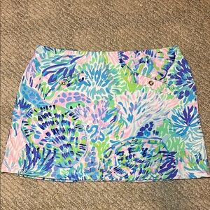 Lilly Pulitzer mini Madison skort shell of a party